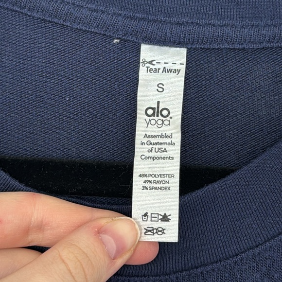 Alo Yoga Women's Long Sleeve, Blue - Size S - Picture 3 of 6